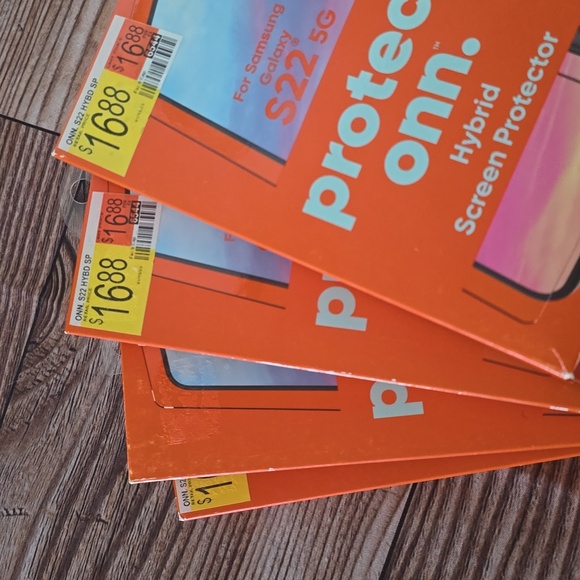 Onn brand screen protectors for Samsung galaxy S22 5g - Picture 5 of 5